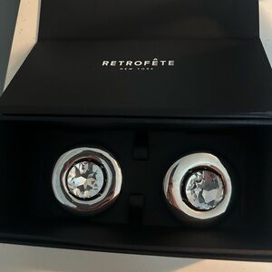 Retrofete Silver and Crystal Earrings